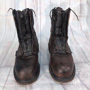 Red Wing Shoes Gore-Tex Steel Toe Work Boots Brown Leather